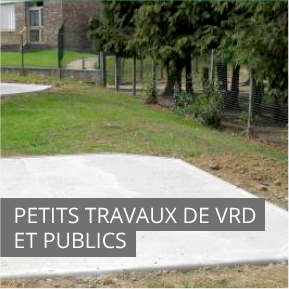 Petits travaux de VRD et publics