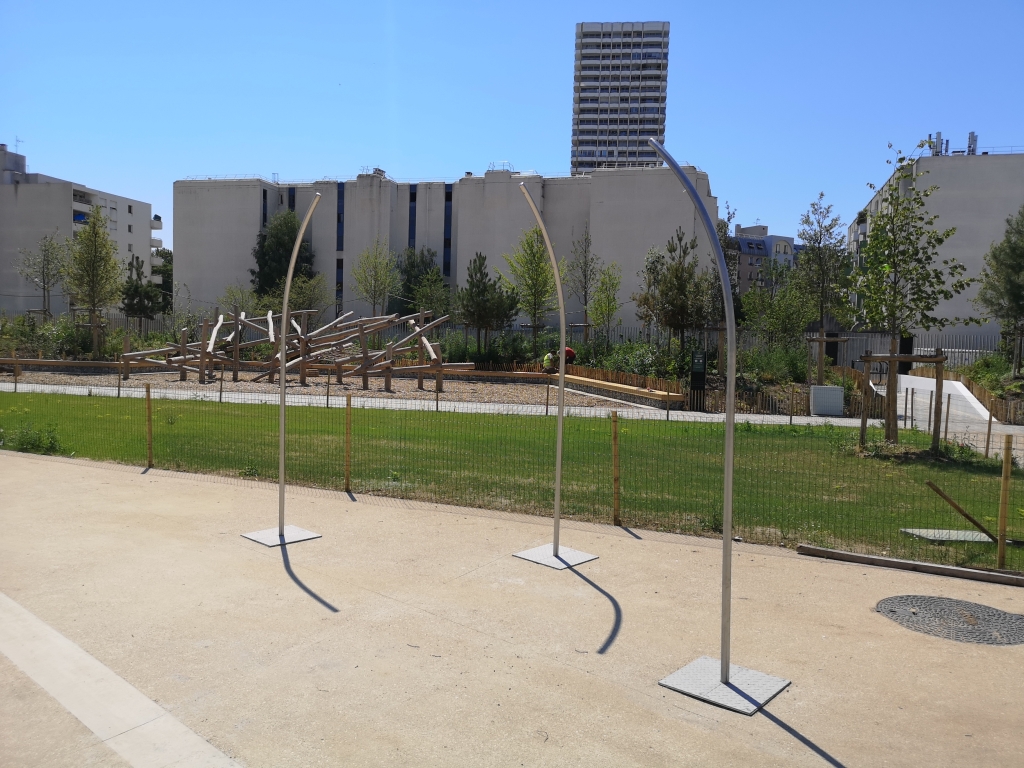 Parc Chapelle-Charbon Paris - Réalisation d'un îlot de fraicheur